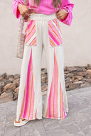 Boho Breeze Striped Wide-Leg Pants-Bottoms-Rae Collective, Women's Online Fashion Boutique Located in Phoenix, Arizona (Scottsdale Area)