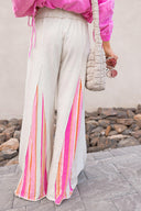 Boho Breeze Striped Wide-Leg Pants-Bottoms-Krush Kandy, Women's Online Fashion Boutique Located in Phoenix, Arizona (Scottsdale Area)