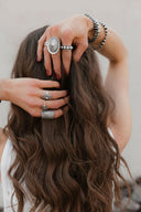 Sterling Rodeo Concho Ring-Cluster Rings-Rae Collective, Women's Online Fashion Boutique Located in Phoenix, Arizona (Scottsdale Area)