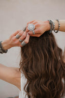 Sterling Rodeo Concho Ring-Cluster Rings-Rae Collective, Women's Online Fashion Boutique Located in Phoenix, Arizona (Scottsdale Area)