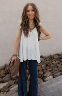 Dreamy Days Babydoll Tank Top-Tanks-Krush Kandy, Women's Online Fashion Boutique Located in Phoenix, Arizona (Scottsdale Area)