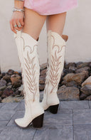 CELINA Embroidered Knee-High Boots-Shoes-Rae Collective, Women's Online Fashion Boutique Located in Phoenix, Arizona (Scottsdale Area)