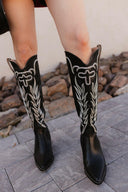 CELINA Embroidered Knee-High Boots-Shoes-Krush Kandy, Women's Online Fashion Boutique Located in Phoenix, Arizona (Scottsdale Area)