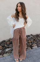 Desert Daze Mineral Wash Wide-Leg Pants-Bottoms-Rae Collective, Women's Online Fashion Boutique Located in Phoenix, Arizona (Scottsdale Area)