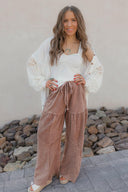 Desert Daze Mineral Wash Wide-Leg Pants-Bottoms-Rae Collective, Women's Online Fashion Boutique Located in Phoenix, Arizona (Scottsdale Area)