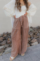 Desert Daze Mineral Wash Wide-Leg Pants-Bottoms-Rae Collective, Women's Online Fashion Boutique Located in Phoenix, Arizona (Scottsdale Area)