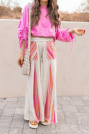 Boho Breeze Striped Wide-Leg Pants-Bottoms-Rae Collective, Women's Online Fashion Boutique Located in Phoenix, Arizona (Scottsdale Area)