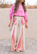 Boho Breeze Striped Wide-Leg Pants-Bottoms-Rae Collective, Women's Online Fashion Boutique Located in Phoenix, Arizona (Scottsdale Area)