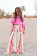 Boho Breeze Striped Wide-Leg Pants-Bottoms-Rae Collective, Women's Online Fashion Boutique Located in Phoenix, Arizona (Scottsdale Area)