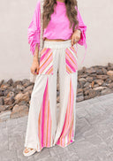 Boho Breeze Striped Wide-Leg Pants-Bottoms-Rae Collective, Women's Online Fashion Boutique Located in Phoenix, Arizona (Scottsdale Area)