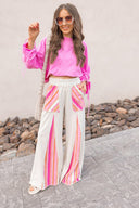 Boho Breeze Striped Wide-Leg Pants-Bottoms-Rae Collective, Women's Online Fashion Boutique Located in Phoenix, Arizona (Scottsdale Area)
