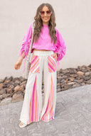 Boho Breeze Striped Wide-Leg Pants-Bottoms-Rae Collective, Women's Online Fashion Boutique Located in Phoenix, Arizona (Scottsdale Area)