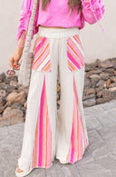 Boho Breeze Striped Wide-Leg Pants-Bottoms-Rae Collective, Women's Online Fashion Boutique Located in Phoenix, Arizona (Scottsdale Area)