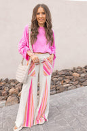 Boho Breeze Striped Wide-Leg Pants-Bottoms-Rae Collective, Women's Online Fashion Boutique Located in Phoenix, Arizona (Scottsdale Area)
