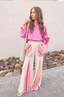 Boho Breeze Striped Wide-Leg Pants-Bottoms-Rae Collective, Women's Online Fashion Boutique Located in Phoenix, Arizona (Scottsdale Area)