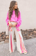 Boho Breeze Striped Wide-Leg Pants-Bottoms-Rae Collective, Women's Online Fashion Boutique Located in Phoenix, Arizona (Scottsdale Area)