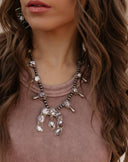 Horseshoe Blossom Desert Pearl Necklace MADE TO ORDER-Squash Blossom Necklaces-Krush Kandy, Women's Online Fashion Boutique Located in Phoenix, Arizona (Scottsdale Area)