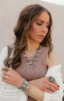 Horseshoe Blossom Desert Pearl Necklace MADE TO ORDER-Squash Blossom Necklaces-Rae Collective, Women's Online Fashion Boutique Located in Phoenix, Arizona (Scottsdale Area)