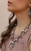 Horseshoe Blossom Desert Pearl Necklace MADE TO ORDER-Squash Blossom Necklaces-Rae Collective, Women's Online Fashion Boutique Located in Phoenix, Arizona (Scottsdale Area)