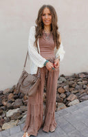 Rambling Rose Mineral Wash Flare LoungePants-Pants-Rae Collective, Women's Online Fashion Boutique Located in Phoenix, Arizona (Scottsdale Area)