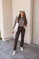 MICA 90s Vintage Brown 5 Fly Button Denim-Jeans-Krush Kandy, Women's Online Fashion Boutique Located in Phoenix, Arizona (Scottsdale Area)