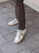 Emily Leather Suede Star Stud Sneaker-Sneakers-Rae Collective, Women's Online Fashion Boutique Located in Phoenix, Arizona (Scottsdale Area)