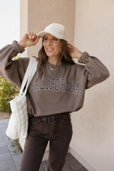 California Embroidered Crewneck-Sweatshirts-Rae Collective, Women's Online Fashion Boutique Located in Phoenix, Arizona (Scottsdale Area)