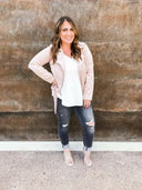Belted Suede Moto Jacket-Jackets-Rae Collective, Women's Online Fashion Boutique Located in Phoenix, Arizona (Scottsdale Area)