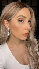 STERLING SILVER SLAB DANGLE DROP EARRING-Rae Collective, Women's Online Fashion Boutique Located in Phoenix, Arizona (Scottsdale Area)