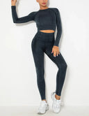 Seamless Long Sleeve Top and Legging Set-workout-Rae Collective, Women's Online Fashion Boutique Located in Phoenix, Arizona (Scottsdale Area)