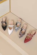 Flat Sandals with Trendy Studded Strap-Shoes-Krush Kandy, Women's Online Fashion Boutique Located in Phoenix, Arizona (Scottsdale Area)