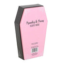 Pastel Pink and Black Striped Socks in Gothic Coffin Gift Box-Krush Kandy, Women's Online Fashion Boutique Located in Phoenix, Arizona (Scottsdale Area)
