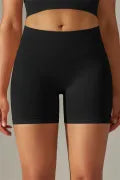 Solid High Waist Tummy Control Active Shorts-Shorts-Krush Kandy, Women's Online Fashion Boutique Located in Phoenix, Arizona (Scottsdale Area)