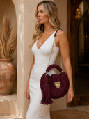 Burgundy Belle Handmade Crochet Purse