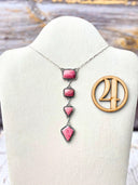 Thulite Slab Cluster Necklaces-Necklaces-Rae Collective, Women's Online Fashion Boutique Located in Phoenix, Arizona (Scottsdale Area)