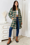 Mandy Plaid Collared Neck Long Sleeve Shirt-Rae Collective, Women's Online Fashion Boutique Located in Phoenix, Arizona (Scottsdale Area)