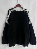 Contrast Open Front Dropped Shoulder Cardigan-Cardigan-Krush Kandy, Women's Online Fashion Boutique Located in Phoenix, Arizona (Scottsdale Area)