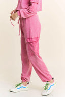 J.HER Mineral Wash Cargo pocket detail Joggers-Rae Collective, Women's Online Fashion Boutique Located in Phoenix, Arizona (Scottsdale Area)