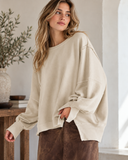 Oversized Drop Shoulder Pullover Sweatshirt