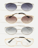 Golden Hour Oval Metal Frame Sunglasses