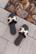 Raffia Layered Cut Out Design Sandals-Sandals-Krush Kandy, Women's Online Fashion Boutique Located in Phoenix, Arizona (Scottsdale Area)