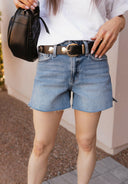 Seabreeze High Rise A-Line Denim Shorts-Denim-Krush Kandy, Women's Online Fashion Boutique Located in Phoenix, Arizona (Scottsdale Area)
