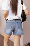 Seabreeze High Rise A-Line Denim Shorts-Denim-Krush Kandy, Women's Online Fashion Boutique Located in Phoenix, Arizona (Scottsdale Area)