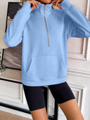 Ivy Lane Half Zip Raglan Sleeve Sweatshirt-Rae Collective, Women's Online Fashion Boutique Located in Phoenix, Arizona (Scottsdale Area)