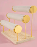 Rustic Luxe Three Tier Jewelry Display Stand