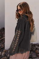 POL Lace Jean Jacket