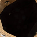 Grommet Border Studded Suede Shoulder Bag