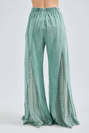 Boho Breeze Lace Flare Pants