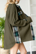 Plaid Button Down Collared Jacket-Rae Collective, Women's Online Fashion Boutique Located in Phoenix, Arizona (Scottsdale Area)