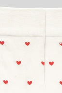 White Valentines Heart Pattern Crew Socks-Socks-Rae Collective, Women's Online Fashion Boutique Located in Phoenix, Arizona (Scottsdale Area)